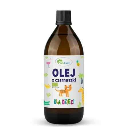 Olej z Czarnuszki Dla Dzieci BIO 100 ml - Vitafarm (data: 31.01.2025)