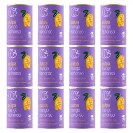 12 x Pulpa z Mango Alphonso Bez Dodatku Cukru 450 g QF