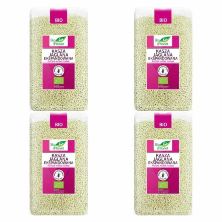 4 x Kasza Jaglana Ekspandowana - Proso Ekspandowane Bio 150 G - Bio Planet