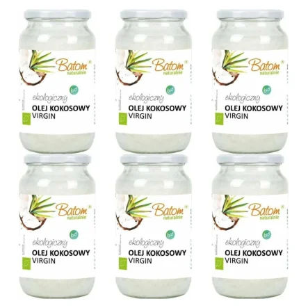 6 x Olej Kokosowy Virgin Bio 1 l - Batom