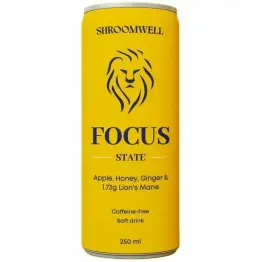 Napój Gazowany z Soplówką Jeżowatą FOCUS 250 ml - Shroomwell