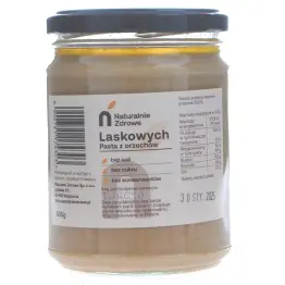 Pasta z Orzechów Laskowych 500 g - Naturalnie Zdrowe