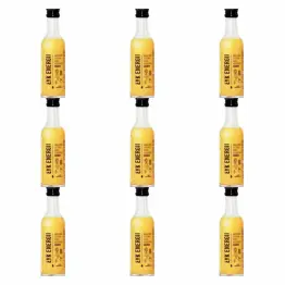 9 x ŁYK Energii (Imbir, Miód, Cytryna, Woda Kokosowa, Ananas) 50 ml - Drest