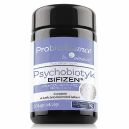 ProbioBalance Psychobiotyk Bifizen 6,5 mld. Żywych Komórek Bakterii 30 Kapsułek - Aliness
