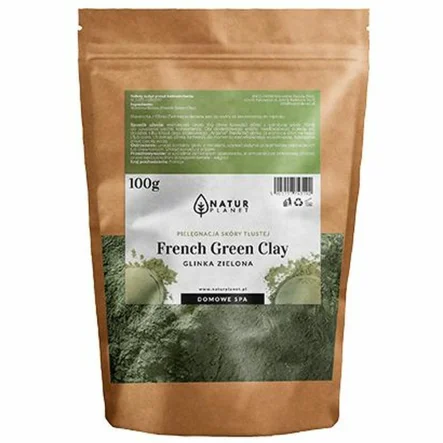 Francuska Glinka Kosmetyczna Zielona 100 g - Natur Planet