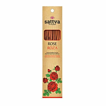 Kadzidło Indyjskie - Róża 15 Sztuk (30 g) - Sattva