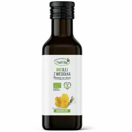Olej z Wiesiołka Tłoczony na Zimno BIO 100 ml - Natvita