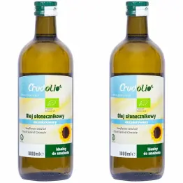 2 x Olej Słonecznikowy do Smażenia Bio 1 l - Crudolio