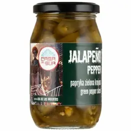Papryka Jalapeno Zielona Krojona 340 g (200 g) - Casa Del Sur