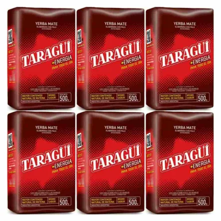 6 x Yerba Mate Taragui Energia 500 g