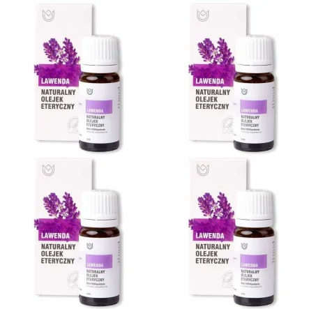 Zestaw 4 x Naturalny Olejek Eteryczny Lawendowy 10 ml - Naturalne Aromaty