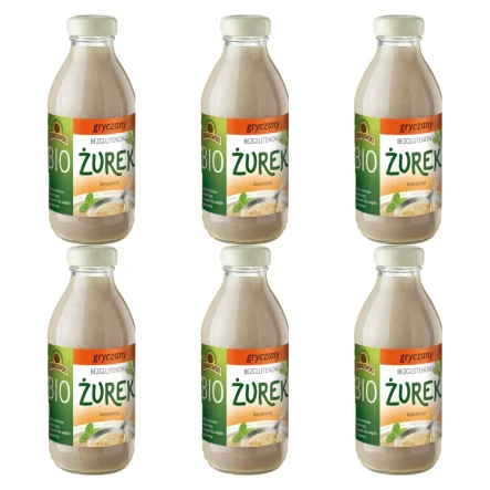 6 x Żurek Gryczany Bezglutenowy Koncentrat Bio 320 ml - Kowalewski