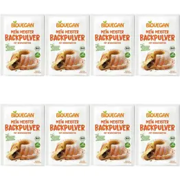 8 x Proszek do Pieczenia Bezglutenowy Bio 51 g (3 x 17 g) - Biovegan
