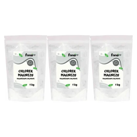 3 x Chlorek Magnezu Sześciowodny Płatki 1 kg - Fivio Up