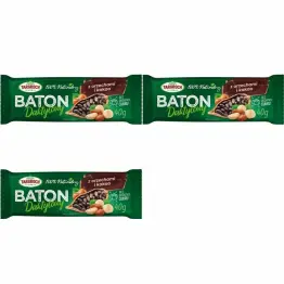3 x Baton Daktylowy z Kakao i Orzechami Bez Dodatku Cukru 40 g - Targroch