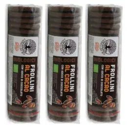 3 x Ciastka Kakaowe z Kawałkami Czekolady Wegańskie BIO 250 g - Gandola