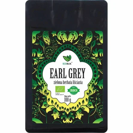 Herbata Zielona Earl Grey BIO 100 g - EcoBlik