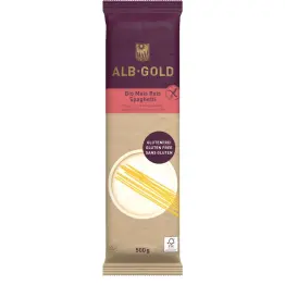 Makaron Kukurydziano-Ryżowy Spaghetti Bezglutenowy Bio 500 g Alb-Gold