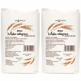 2 x Mąka Orkiszowa Biała Drobna 1 kg Vegamarket