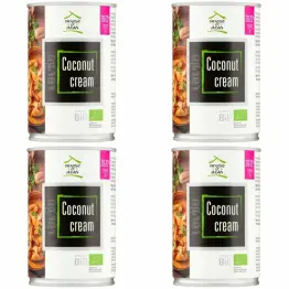 4 x Krem Kokosowy Premium BIO 20-22% UHT 400 ml - House of Asia