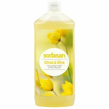Mydło w Płynie Cytrusowo - Oliwkowe Bio 1 l - Sodasan