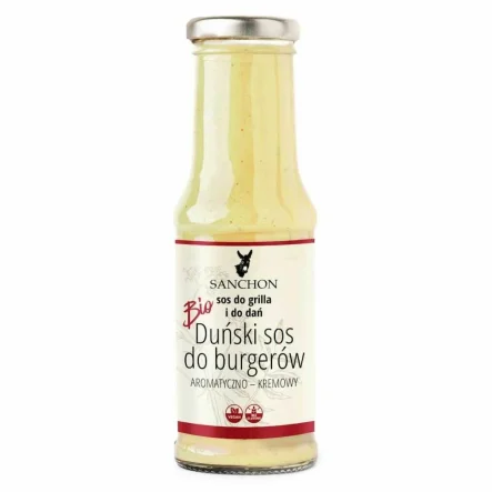 Duński Sos do Burgerów Aromatyczno - Kremowy Bio 210 ml - Sanchon