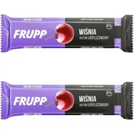 2 x Baton Liofilizowany WIŚNIA Bezglutenowy Bez Dodatku Cukru 10 g - Frupp