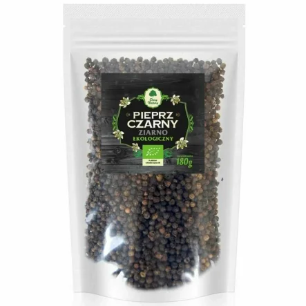Uzupełniacz Pieprz Czarny Ziarno Eko 180 g - Dary Natury