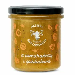 Miód z Pomarańczą i Goździkami 430 g - Pasieki Sadowskich
