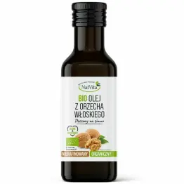 Olej z Orzecha Włoskiego Tłoczony na Zimno Bio 100 ml - Natvita