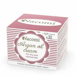 Krem Arganowy do Twarzy na Noc z Kwasem Hialuronowym 30+ 50 ml - Nacomi