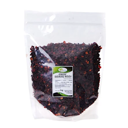 Dzika Róża Suszona Skórka Owocu bez Pestek 1 kg - Vitafarm