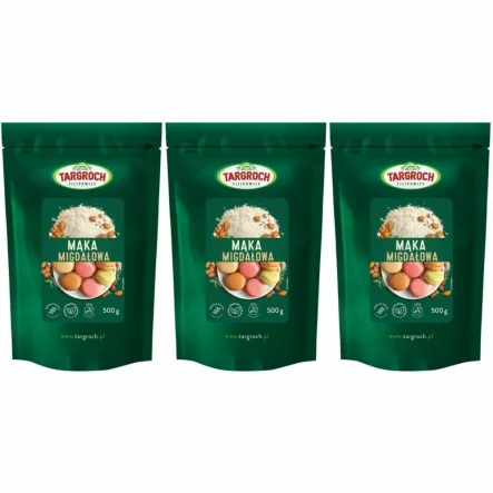 Mąka Migdałowa 1,5 kg Targroch - Zestaw 3 x 500 g