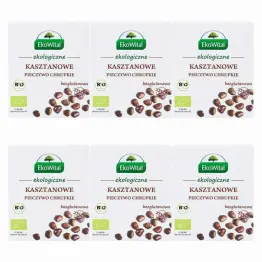 6 x Pieczywo Chrupkie Kasztanowe Bezglutenowe Bio 100 g - EkoWital