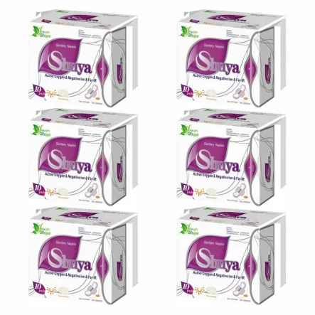 6 x Ultracienkie Podpaski Dzienne 10 sztuk - Shuya Health