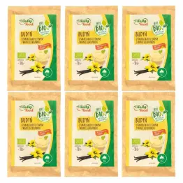 Zestaw 6 x Budyń o Smaku Waniliowym z Wanilią Bourbon Bio 38 g - Vitally Food