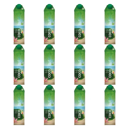12 x Woda Kokosowa Bio 1 L -  Aqua Verde