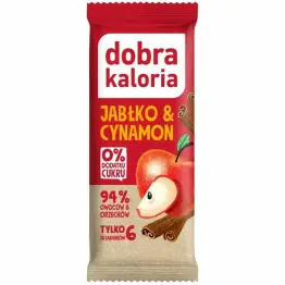 Baton Jabłko i Cynamon Bez Dodatku Cukru 35 g - Dobra Kaloria