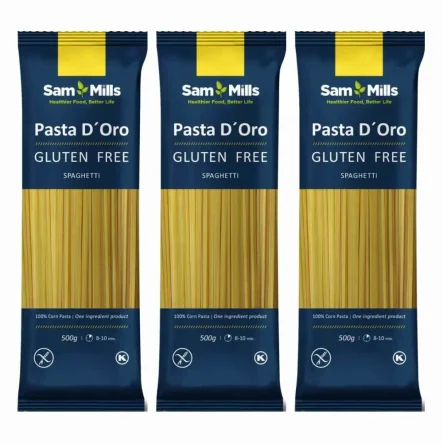 3 x Makaron Bezglutenowy SPAGHETTI 500 g - SamMills