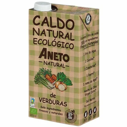 Bulion Warzywny w Płynie Bezglutenowy Bio 1 L - Aneto Natural