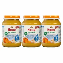 3 x Danie dla Niemowląt Dynia i Kurczak Bio 190 g - Holle