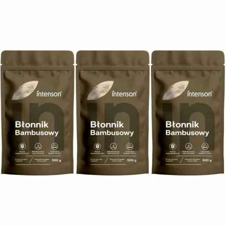 3 x Błonnik Bambusowy KETO 500 g - Intenson