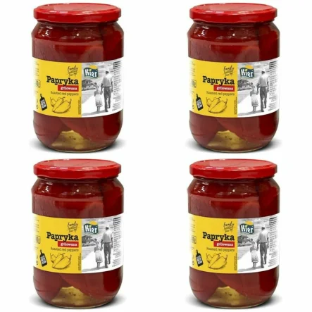 4 x Papryka Grillowana Czerwona 690 g (400 g) - Kier