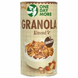 Granola Migdałowa z Białym Makiem Crunchy 450 g - One Day More (data: 31.03.2026)