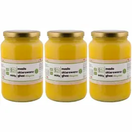 Zestaw 3 x Masło Sklarowane Ghee Klasyczne 1400 g (1600 ml) -  Palce Lizać