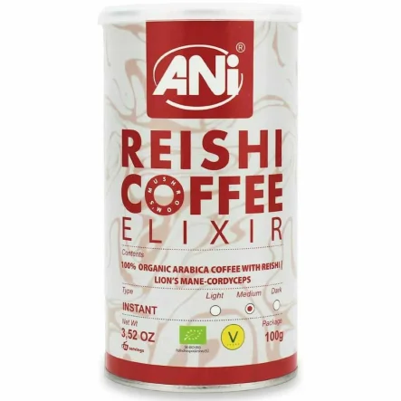 Kawa Rozpuszczalna Arabica z Reishi Elixir Bio 100 g - Ani