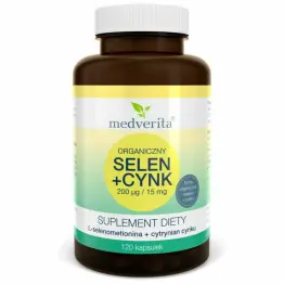 Organiczny Selen +Cynk 120 Kapsułek - Medverita