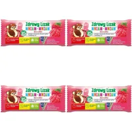 Zestaw 4 x Zdrowy Lizak Mniam-Mniam MALINA Łezka 6 g - Starpharma