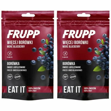 2 x Owoce Liofilizowane Borówka 15 g - Frupp