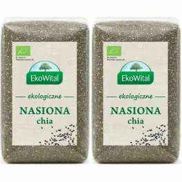 Nasiona Chia Bio 400 g - Zestaw 2 x Nasiona Chia (Szałwia Hiszpańska) Bio 200 g - Eko-Wital